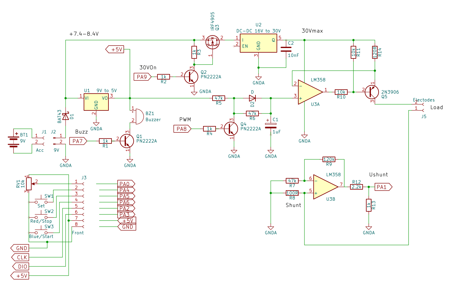 The device electric diagram